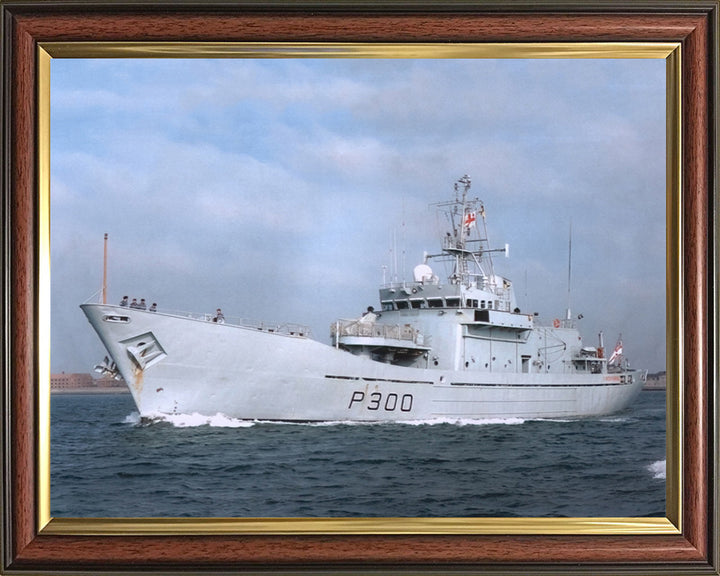 HMS Lindisfarne P300 Royal Navy Island class patrol vessel Photo Print or Framed Print - Hampshire Prints