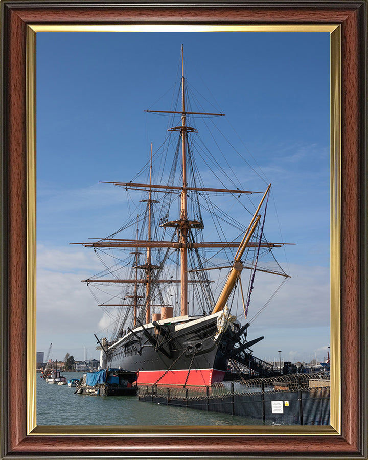 HMS Warrior Berthed at the Hard Portsmouth Photo Print or Framed Print - Hampshire Prints