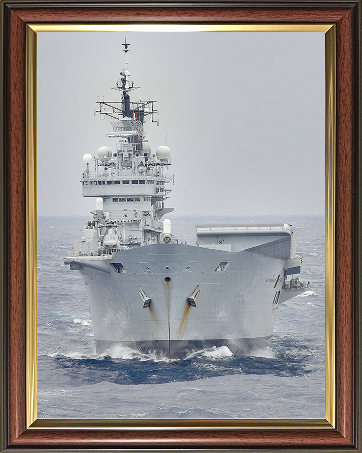 HMS Ark Royal (R07) Royal Navy Invincible Class Aircraft Carrier USA 2008 Photo Print Wall Art Decor Posters, Prints, & Visual Artwork Hampshire Prints 10 x 8 Classic Frame No