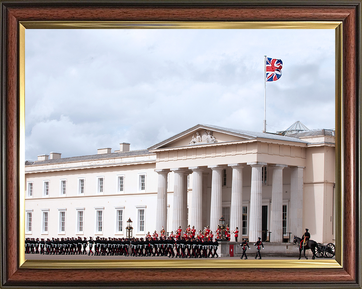 Officer Cadets march Past RMAS Sandhurst Photo Print - British Army Hampshire Prints 10 x 8 Classic Frame No
