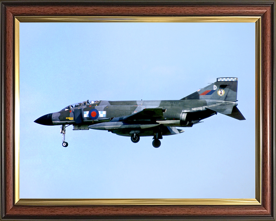 RAF Phantom FGR2 Landing 1982 Photo Print - Royal Air Force Aircraft Posters, Prints, & Visual Artwork Hampshire Prints 10 x 8 Classic Frame No