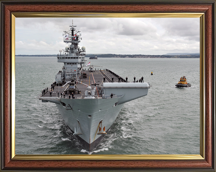 HMS Illustrious R06 | Photo Print | Framed Print | Invincible Class | Aircraft Carrier | Royal Navy Hampshire Prints
