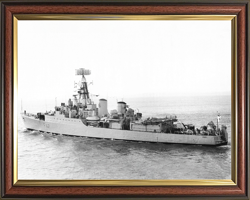 HMS Ashanti (F117) Royal Navy Tribal Class Frigate Port Side View Photo Print Wall Art Decor Posters, Prints, & Visual Artwork Hampshire Prints 10 x 8 Classic Frame No