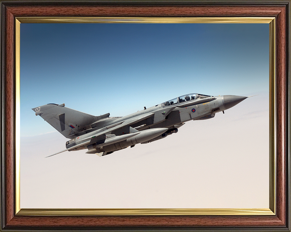 RAF Tornado GR4 Jet on patrol over the Middle East Photo Print - Royal Air Force Aircraft Posters, Prints, & Visual Artwork Hampshire Prints 10 x 8 Classic Frame No
