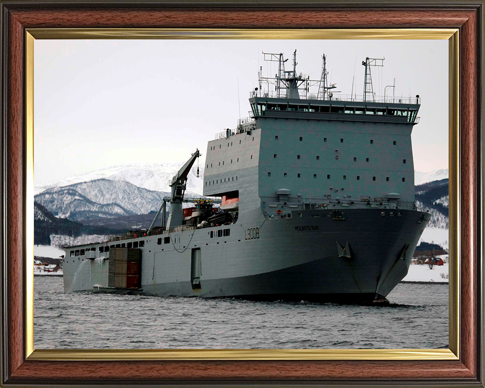 RFA Mounts Bay L3008 | Photo Print | Framed Print | Bay Class | Auxiliary Dock | Royal Fleet Auxiliary Hampshire Prints