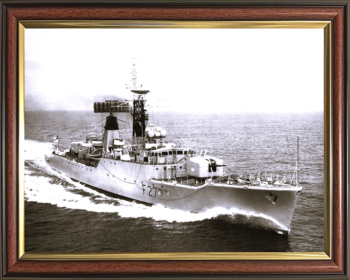 HMS Lynx (F27) Photo Print - Underway - Royal Navy Leopard Class Frigate Posters, Prints, & Visual Artwork Hampshire Prints 10 x 8 Classic Frame No