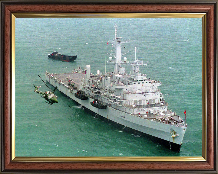 HMS Fearless (L10) Photo Print - From Above 2001 - Royal Navy Fearless Class Landing Platform Dock