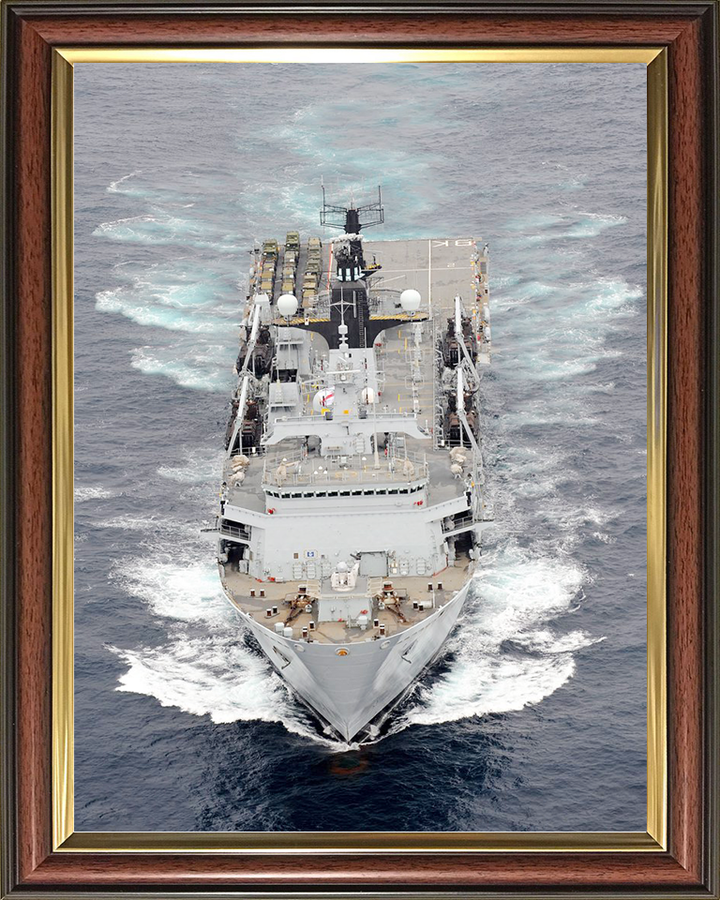HMS Bulwark (L15) Royal Navy Albion Class Amphibious Ship High Bow View Photo Print Wall Art Decor Posters, Prints, & Visual Artwork Hampshire Prints 10 x 8 Classic Frame No