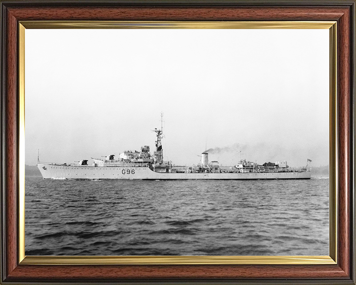 HMS Crossbow (G96) Royal Navy Weapon Class Destroyer Low Port Beam View Photo Print Wall Art Decor Posters, Prints, & Visual Artwork Hampshire Prints 10 x 8 Classic Frame No