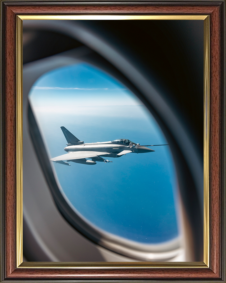 RAF Typhoon refuels Photo Print - Royal Air Force Aircraft Hampshire Prints 10 x 8 Classic Frame No