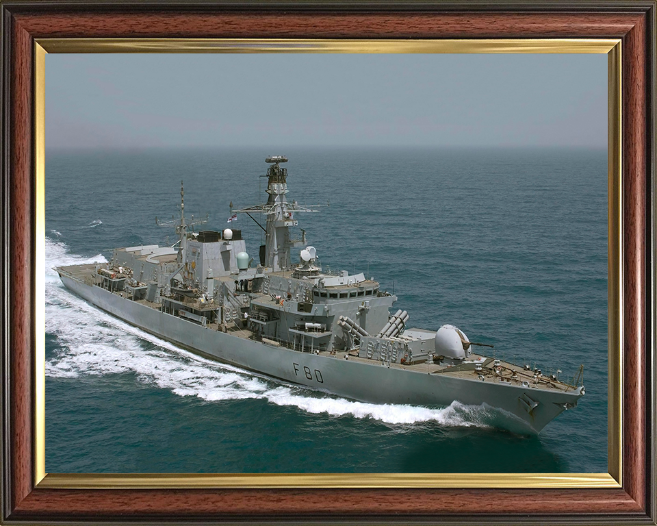 HMS Grafton F80 Royal Navy Type 23 Frigate Photo Print or Framed Print - Hampshire Prints