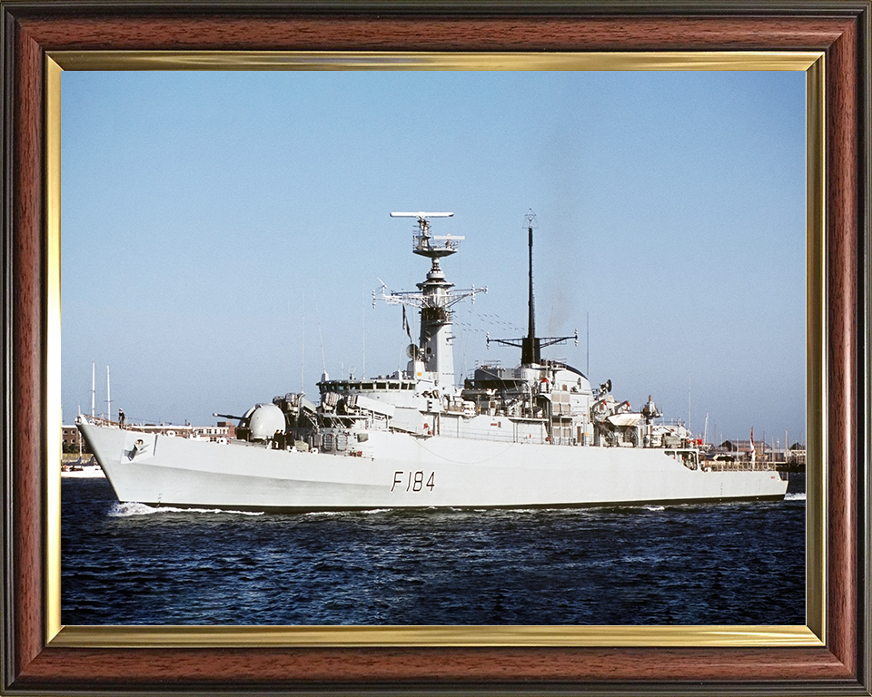 HMS Ardent (F184) Royal Navy Type 21 Frigate Starboard View Photo Print Wall Art Decor Posters, Prints, & Visual Artwork Hampshire Prints 10 x 8 Classic Frame No