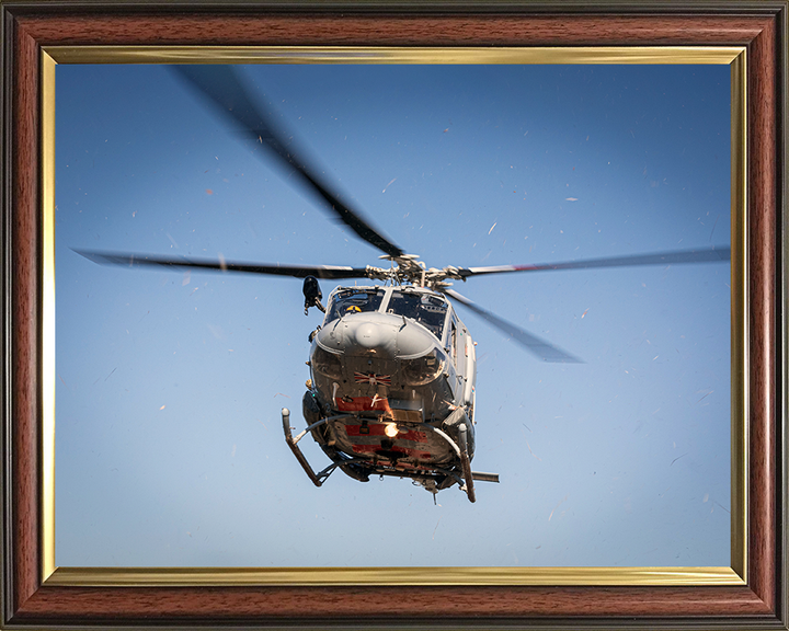 RAF Griffin HA2 Helicopter in flight Photo Print - Royal Air Force Aircraft Hampshire Prints 10 x 8 Classic Frame No