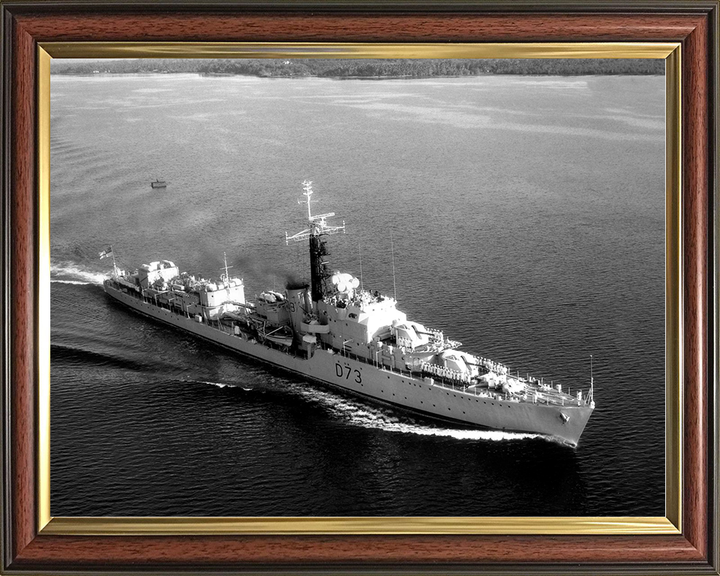 HMS Cavalier (D73) Royal Navy C Class Destroyer At Sea Photo Print Wall Art Decor Posters, Prints, & Visual Artwork Hampshire Prints 10 x 8 Classic Frame No