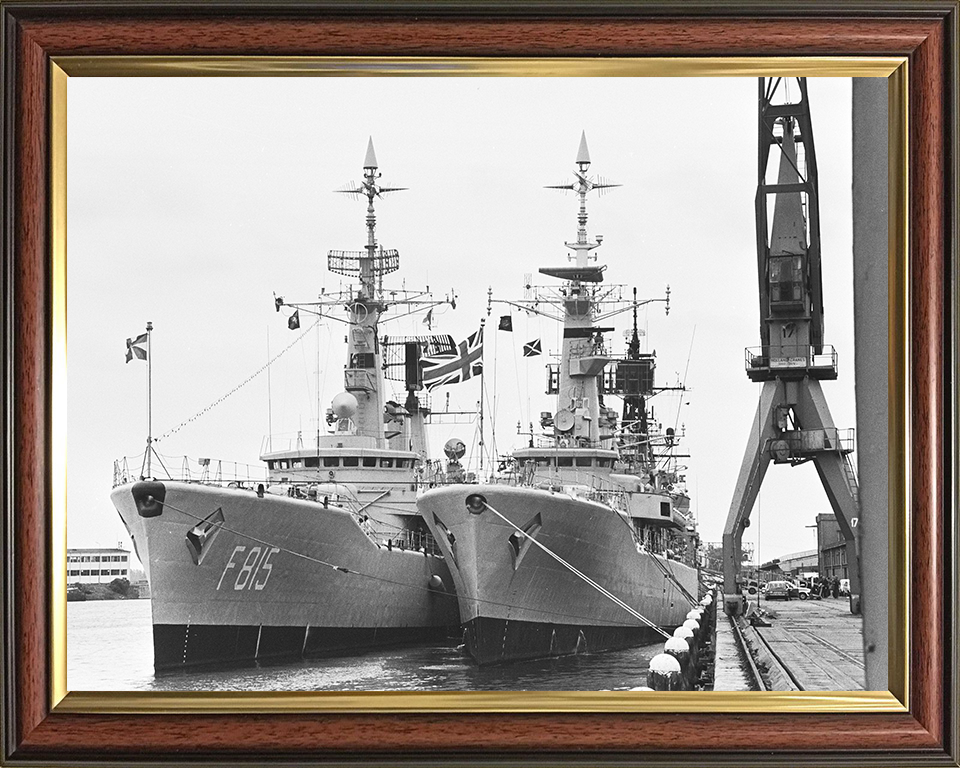 HMS Ariadne (F72) Photo Print - Amsterdam 1979 - Royal Navy Leander Class Frigate Hampshire Prints 10 x 8 Classic Frame No