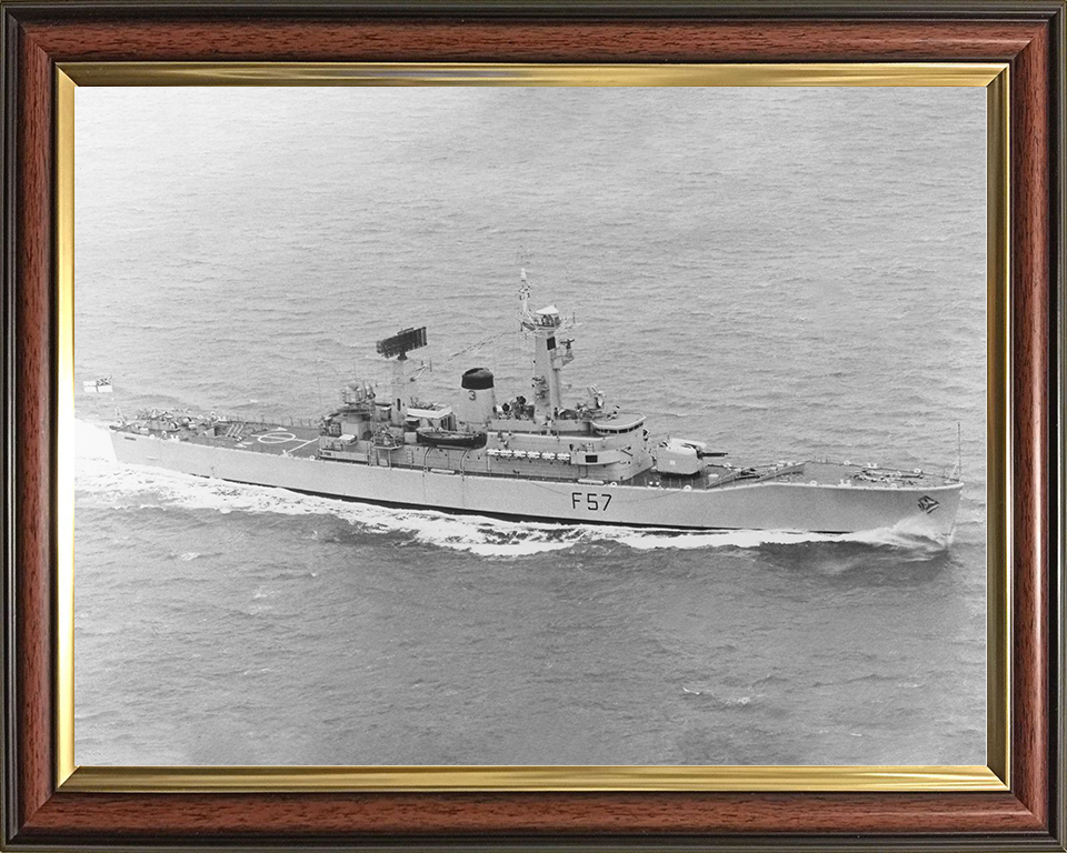 HMS Andromeda (F57) Royal Navy Leander Class Frigate High Starboard View Photo Print Wall Art Decor Posters, Prints, & Visual Artwork Hampshire Prints 10 x 8 Classic Frame No