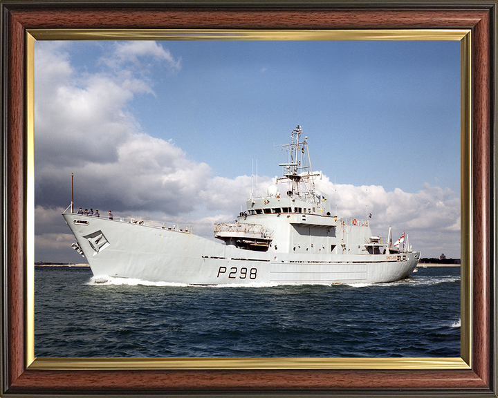 HMS Shetland (P298) Photo Print - Port Side View - Royal Navy Island Class Patrol Vessel