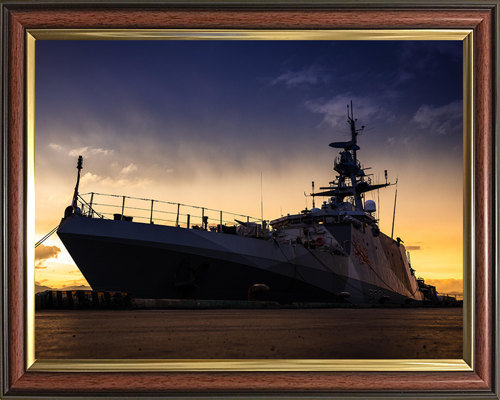 HMS Tamar (P233) Photo Print - Palawan 2022 - Royal Navy River Class Patrol Vessel Hampshire Prints 10 x 8 Classic Frame No