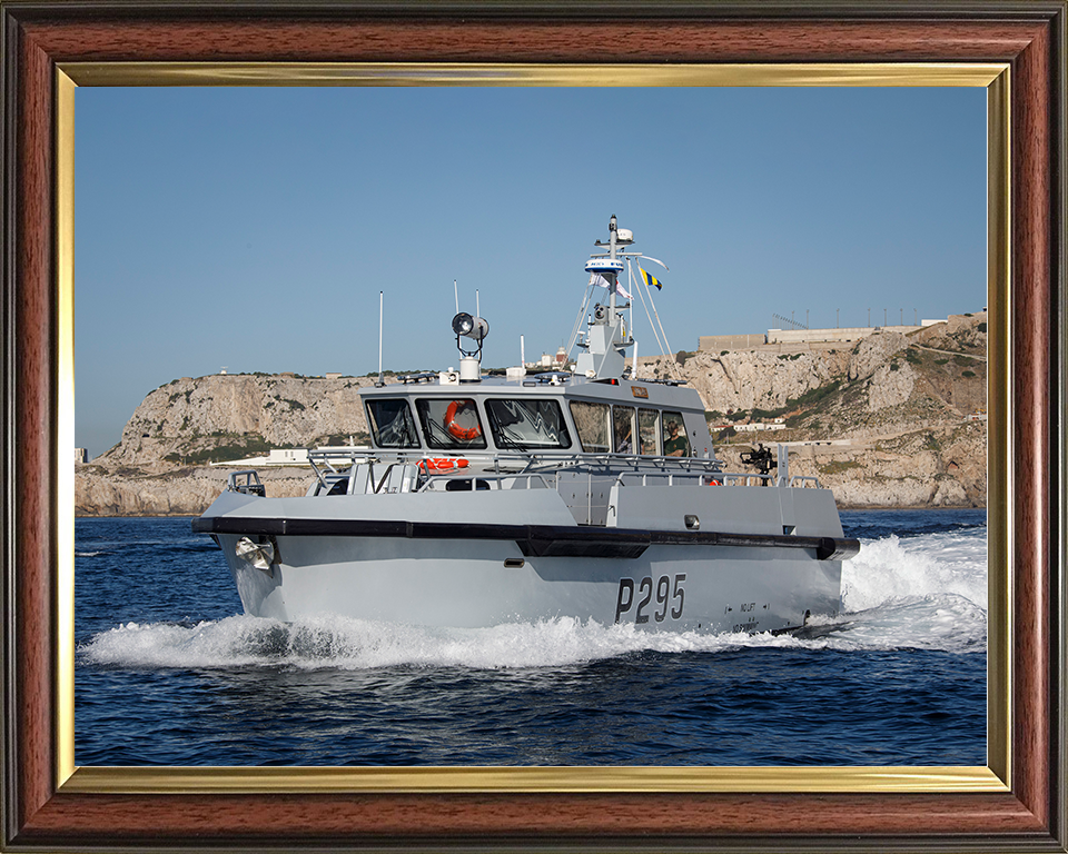 HMS Cutlass (P295) Royal Navy Cutlass Class Patrol Vessel Underway Photo Print Wall Art Decor Posters, Prints, & Visual Artwork Hampshire Prints 10 x 8 Classic Frame No