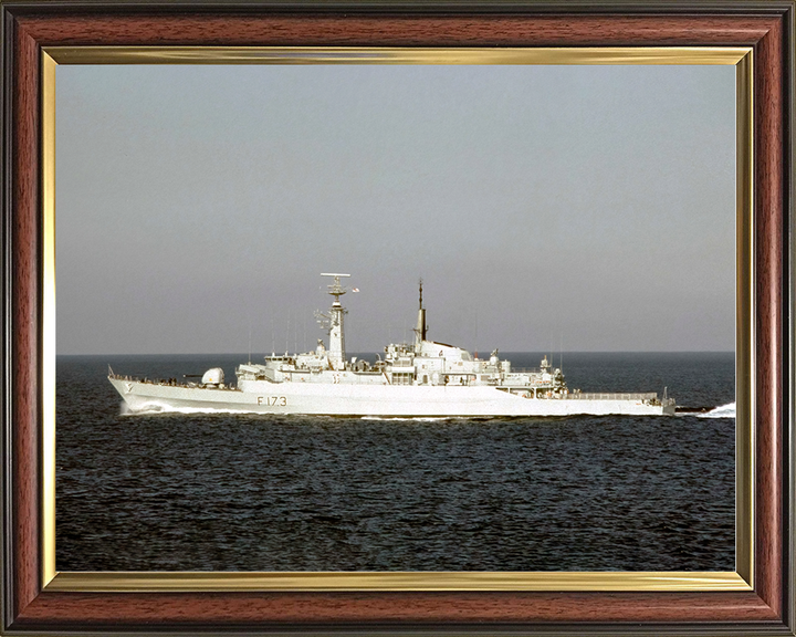 HMS Arrow (F173) Royal Navy Type 21 Frigate Port Beam View Photo Print Wall Art Decor Posters, Prints, & Visual Artwork Hampshire Prints 10 x 8 Classic Frame No