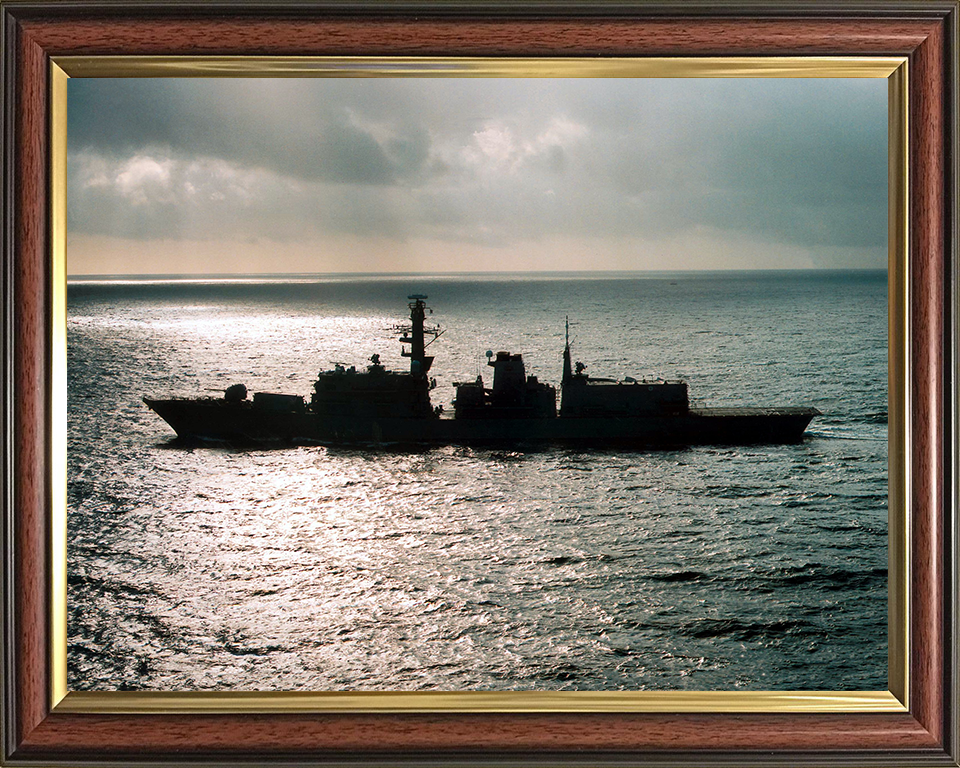 HMS Portland (F79) Photo Print - Silhouette 2001 - Royal Navy Type 23 Frigate