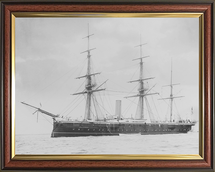 HMS Curacoa (1878) Royal Navy Comus Class Corvette Port Side Photo Print Wall Art Decor Posters, Prints, & Visual Artwork Hampshire Prints 10 x 8 Classic Frame No