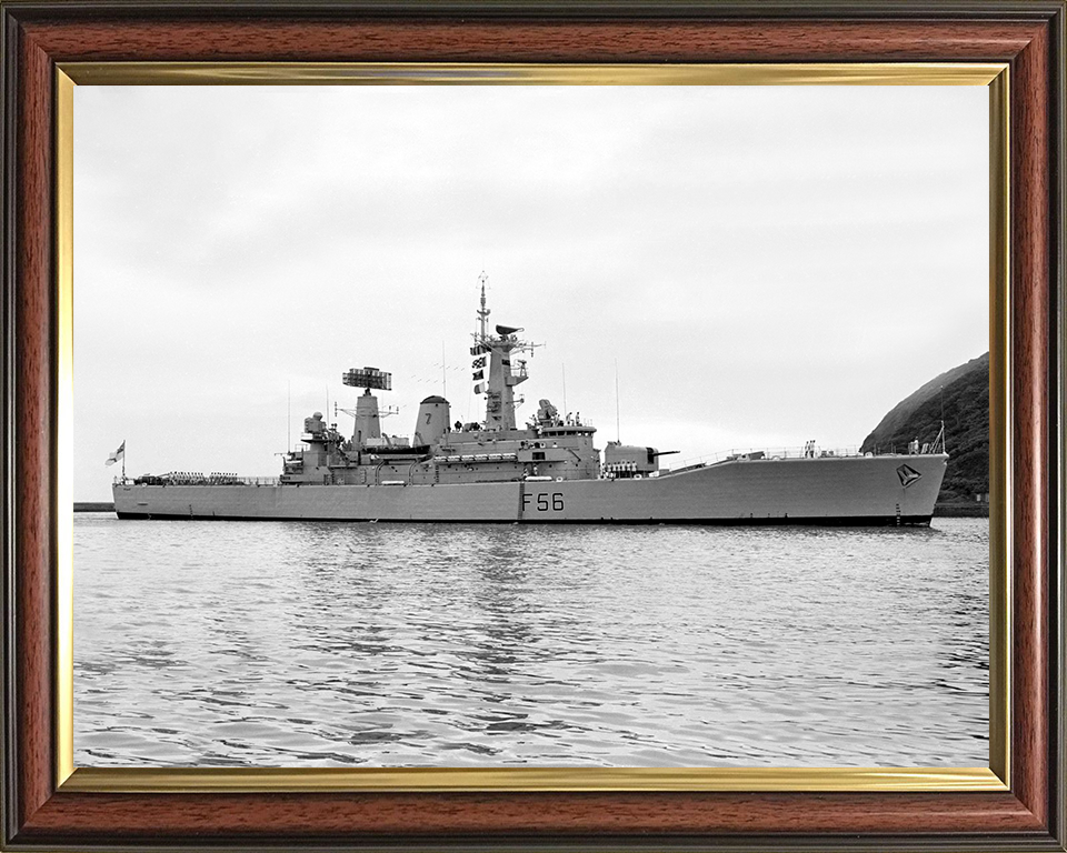 HMS Argonaut (F56) Photo Print - Plymouth sound 1969 - Royal Navy Leander Class Frigate Posters, Prints, & Visual Artwork Hampshire Prints 10 x 8 Classic Frame No