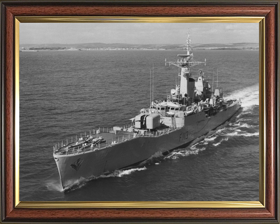 HMS Falmouth F113 Royal Navy Rothesay Class frigate Photo Print or Framed Print - Hampshire Prints