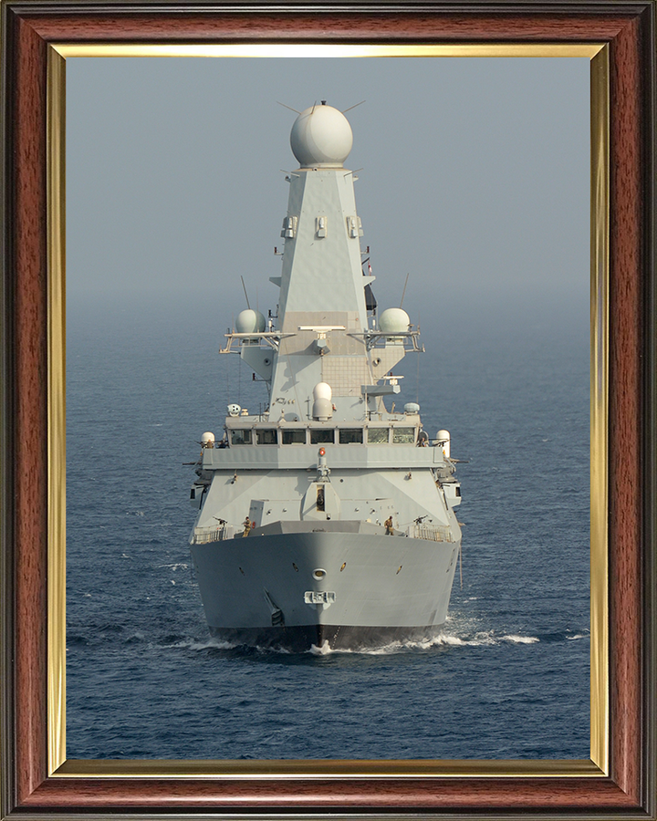 HMS Diamond (D34) Photo Print - Bow View 2012 - Royal Navy Type 45 Destroyer Posters, Prints, & Visual Artwork Hampshire Prints 10 x 8 Classic Frame No