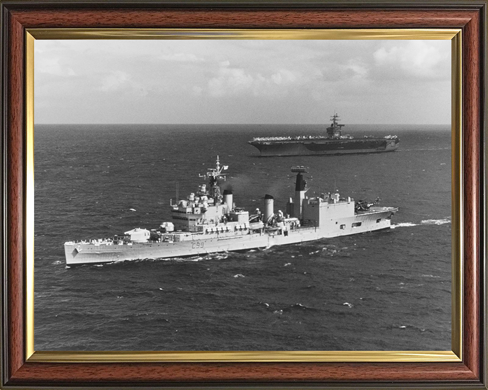 HMS Blake (C99) Photo Print - At Sea 1975 - Royal Navy Tiger Class Light Cruiser