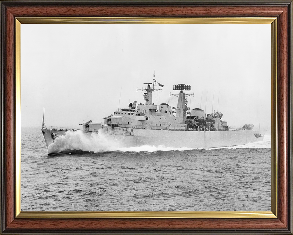 HMS Devonshire (D02) Photo Print - During Trials 1962 - Royal Navy County Class Destroyer Posters, Prints, & Visual Artwork Hampshire Prints 10 x 8 Classic Frame No