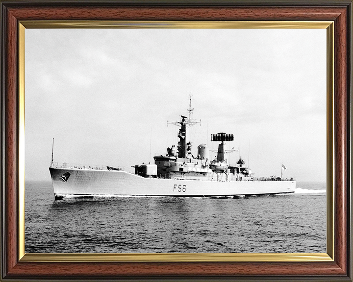 HMS Argonaut (F56) Royal Navy Leander Class Frigate Underway Photo Print Wall Art Decor Posters, Prints, & Visual Artwork Hampshire Prints 10 x 8 Classic Frame No