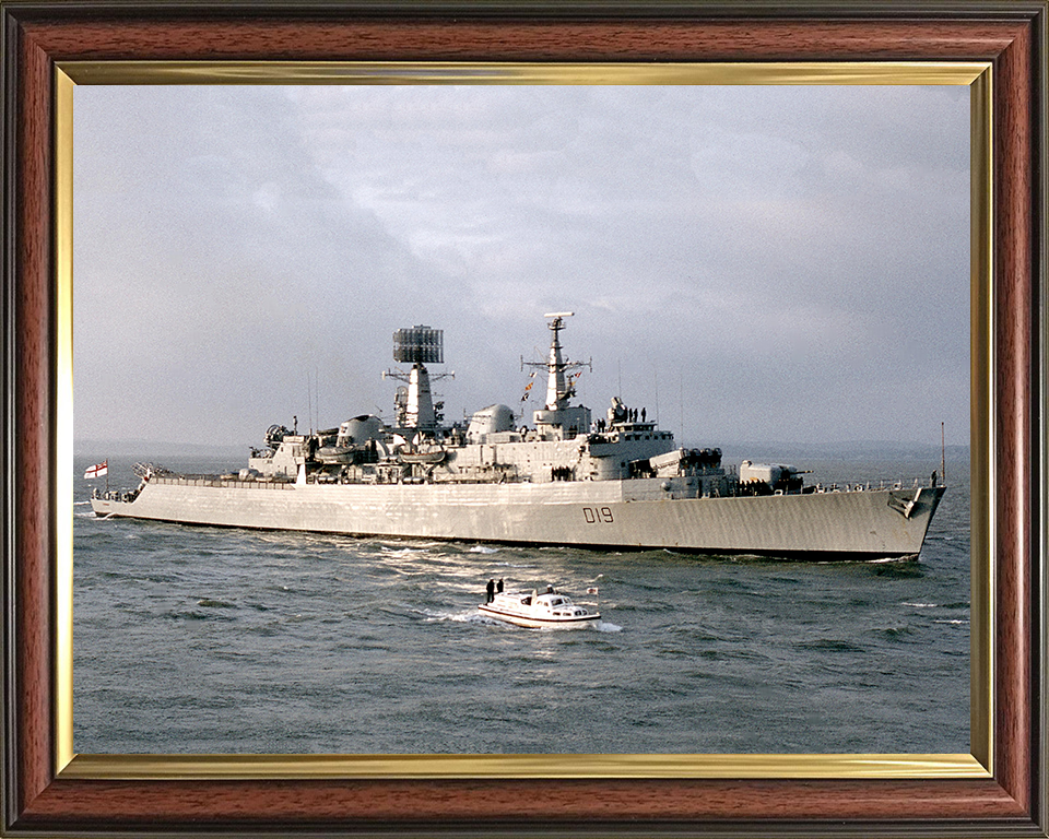 HMS Glamorgan D19 Royal Navy County class Destroyer Photo Print or Framed Print - Hampshire Prints