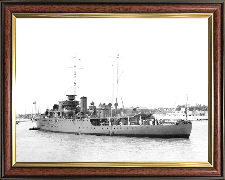 HMS Bittern (L07) Royal Navy Bittern Class Sloop Warship At A Buoy Photo Print Wall Art Decor Posters, Prints, & Visual Artwork Hampshire Prints 10 x 8 Classic Frame No