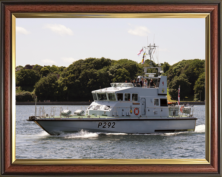 HMS Charger (P292) Royal Navy Archer Class Patrol Vessel Entering Kiel Harbour 2022 Photo Print Wall Art Decor Posters, Prints, & Visual Artwork Hampshire Prints 10 x 8 Classic Frame No