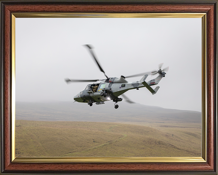British Army Air Corps Wildcat from 661 Squadron in Flight Aircraft Photo Print Wall Art Military Decor Posters, Prints, & Visual Artwork Hampshire Prints 10 x 8 Classic Frame No