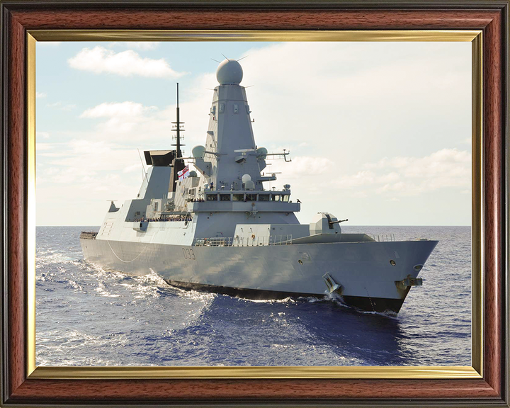 HMS Dauntless (D33) Royal Navy Type 45 Destroyer Caribbean 2012 Photo Print Wall Art Decor Posters, Prints, & Visual Artwork Hampshire Prints 10 x 8 Classic Frame No