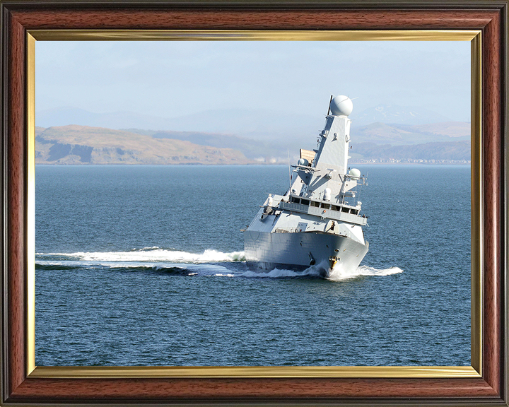 HMS Diamond (D34) Royal Navy Type 45 Destroyer Exercise Joint Warrior 2013 Photo Print Wall Art Decor Posters, Prints, & Visual Artwork Hampshire Prints 10 x 8 Classic Frame No