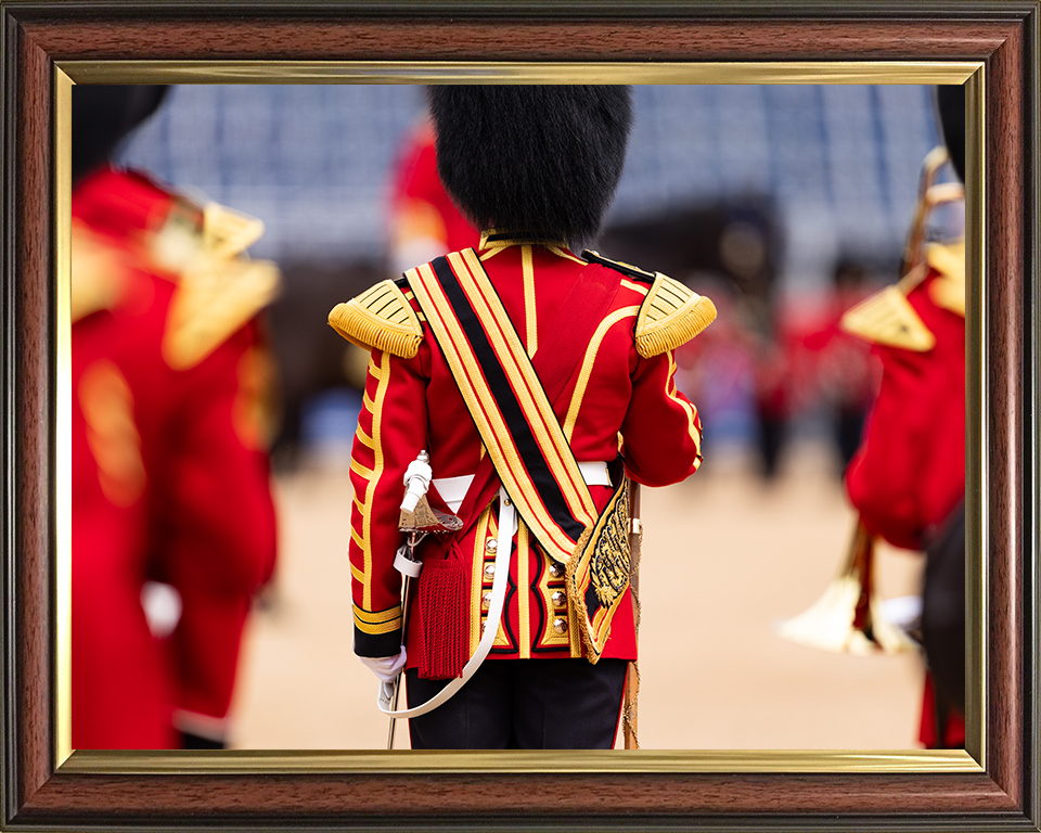 Household Division Drum Major Photo Print - British Army Hampshire Prints 10 x 8 Classic Frame No