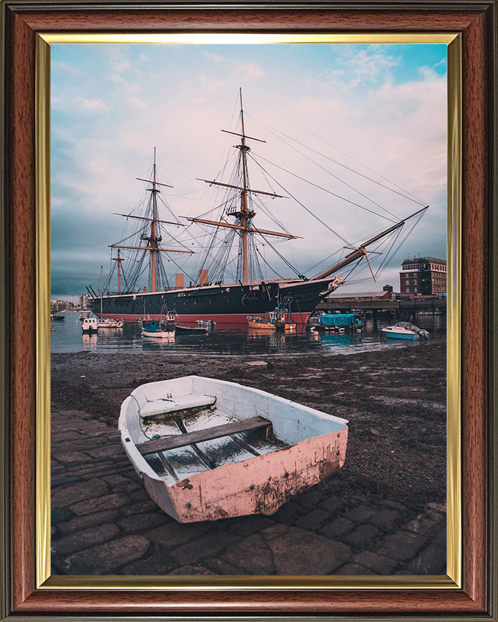 HMS Warrior 1860 | Photo Print | Framed Print | Poster | Steam-powered Armoured Frigate | Royal Navy Hampshire Prints