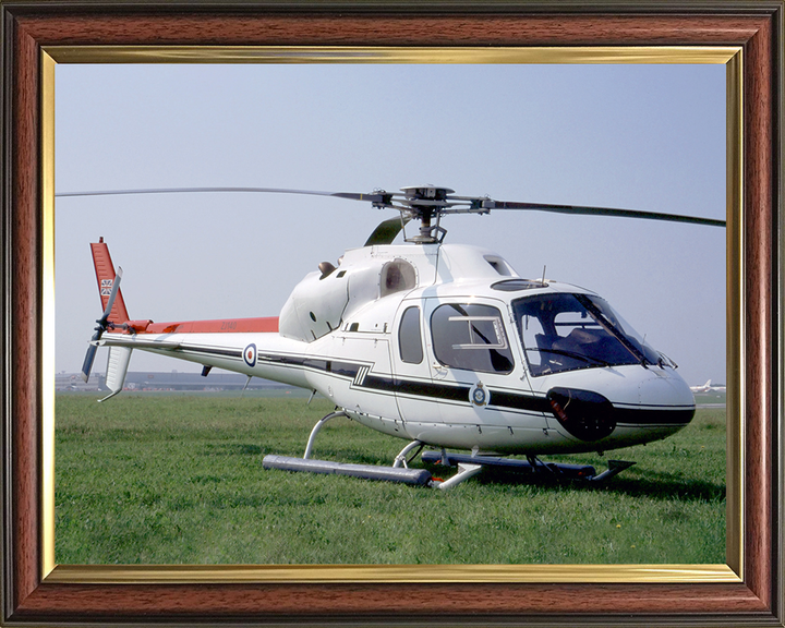 RAF Twin Squirrel HCC1 Helicopter on the Ground Photo Print - Royal Air Force Aircraft Posters, Prints, & Visual Artwork Hampshire Prints 10 x 8 Classic Frame No