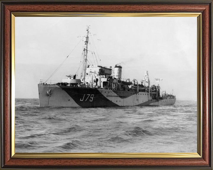 HMS Scott J79 | Photo Print | Framed Print | Halcyon Class | Minesweeper | Royal Navy Hampshire Prints