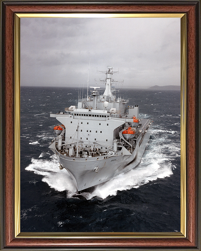 RFA Argus (A135) Photo Print - At Sea 2009 - Royal Fleet Auxiliary Casualty Class Ship Posters, Prints, & Visual Artwork Hampshire Prints 10 x 8 Classic Frame No