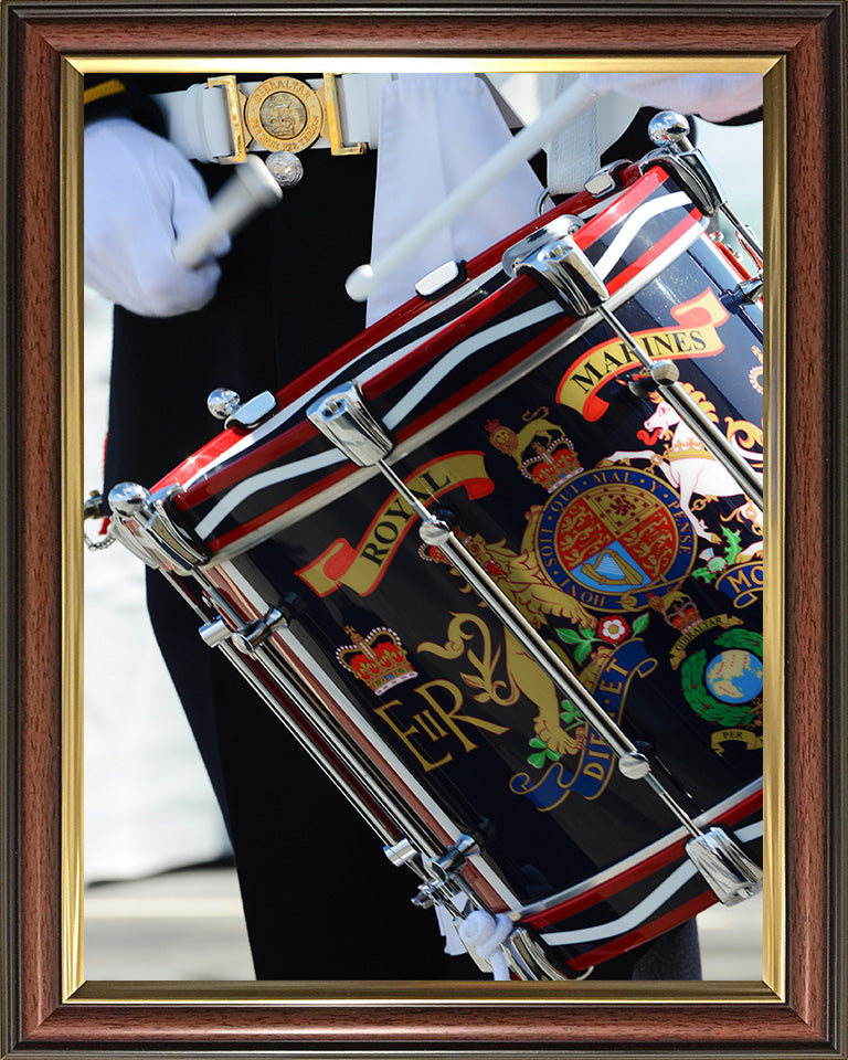 The Drum of a Royal marines band service drummer Photo Print or Framed Photo Print Hampshire Prints 10 x 8 Classic Frame No