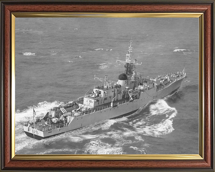 HMS Berwick (F115) Royal Navy Rothesay Class Frigate Underway Photo Print Wall Art Decor Posters, Prints, & Visual Artwork Hampshire Prints 10 x 8 Classic Frame No
