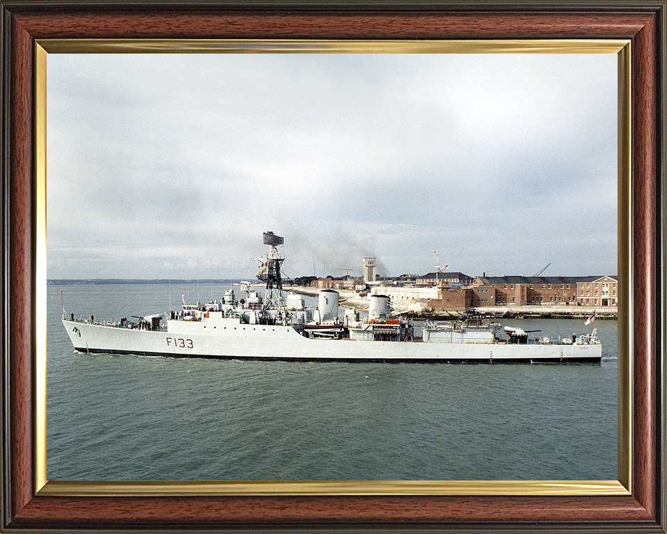 HMS Tartar (F133) Photo Print - Leaving Portsmouth - Royal Navy Tribal Class Frigate