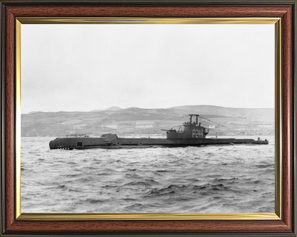 HMS Sea Devil (P244) Photo Print - Port Side View - Royal Navy S Class Submarine Hampshire Prints 10 x 8 Classic Frame No