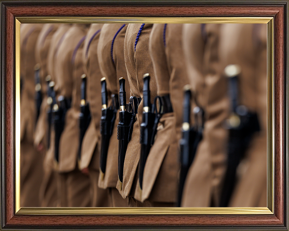 British Army Royal Gurkha Rifles Kukris on Parade Photo Print Wall Art Poster Posters, Prints, & Visual Artwork Hampshire Prints 10 x 8 Classic Frame No