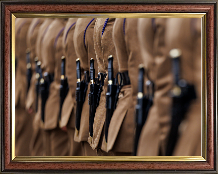 British Army Royal Gurkha Rifles Kukris on Parade Photo Print Wall Art Poster Posters, Prints, & Visual Artwork Hampshire Prints 10 x 8 Classic Frame No