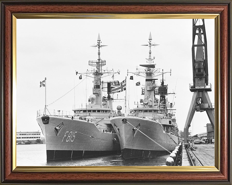 HMS Ariadne (F72) Royal Navy Leander Class Frigate Amsterdam 1979 Photo Print Wall Art Decor Posters, Prints, & Visual Artwork Hampshire Prints 10 x 8 Classic Frame No